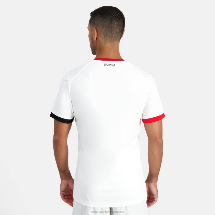 ropa XFVP697 hombres Le Coq Sportif camiseta blanca