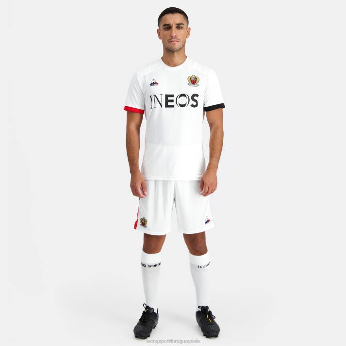 ropa XFVP697 hombres Le Coq Sportif camiseta blanca