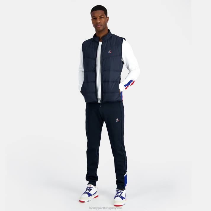 ropa XFVP118 hombres Le Coq Sportif chaqueta sin mangas unisex azul
