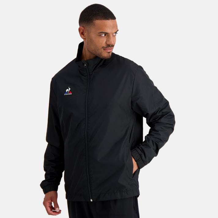 ropa XFVP120 hombres Le Coq Sportif chaqueta negra