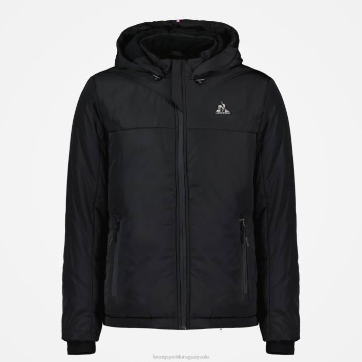 ropa XFVP480 hombres Le Coq Sportif chaqueta negra