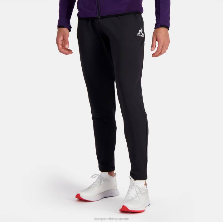 ropa XFVP82 hombres Le Coq Sportif pantalones de moda negro