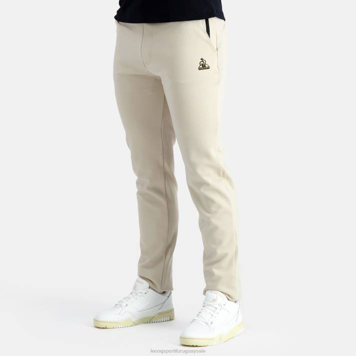 ropa XFVP83 hombres Le Coq Sportif pantalones de moda marrón