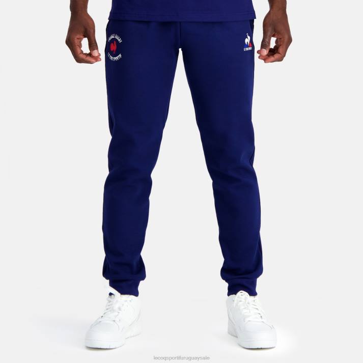 ropa XFVP87 hombres Le Coq Sportif pantalones - francia rugby azul