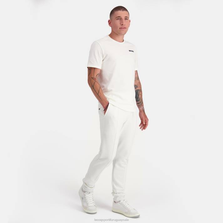 ropa XFVP89 hombres Le Coq Sportif pantalones de moda blanco