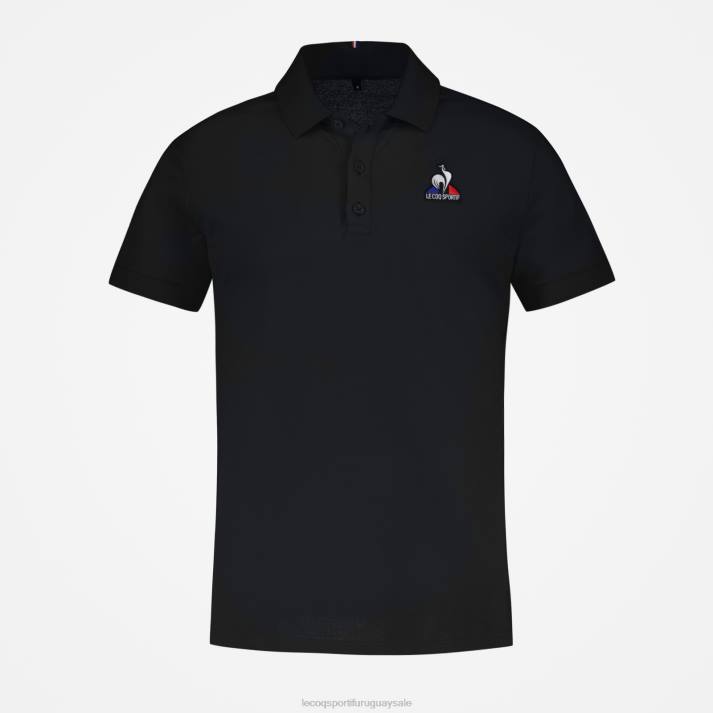 ropa XFVP127 hombres Le Coq Sportif polo negro