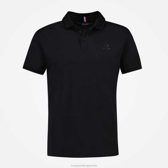 ropa XFVP129 hombres Le Coq Sportif polo negro