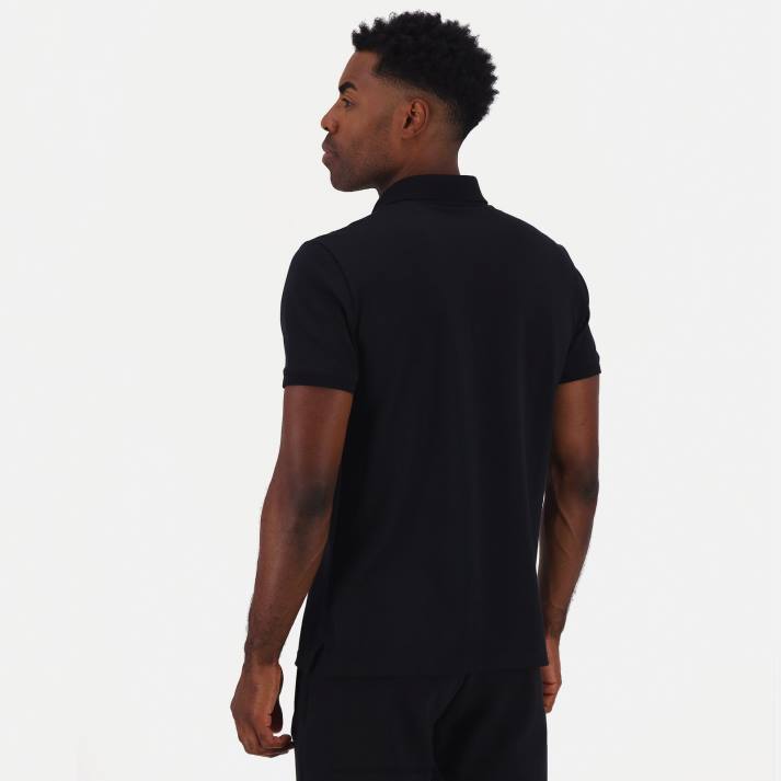 ropa XFVP129 hombres Le Coq Sportif polo negro