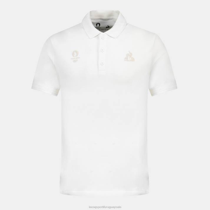 ropa XFVP130 hombres Le Coq Sportif polo blanco