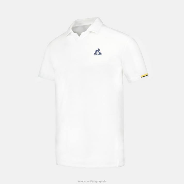 ropa XFVP134 hombres Le Coq Sportif polo blanco