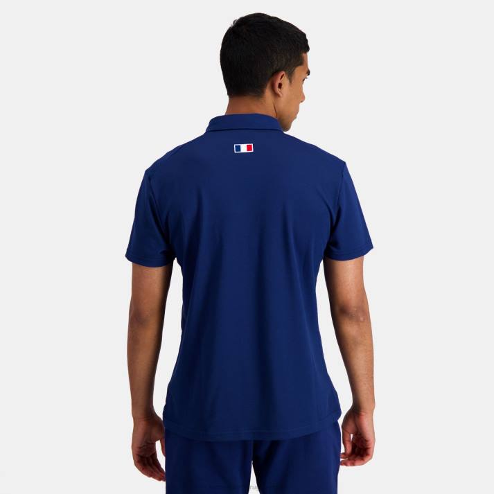 ropa XFVP138 hombres Le Coq Sportif polo azul
