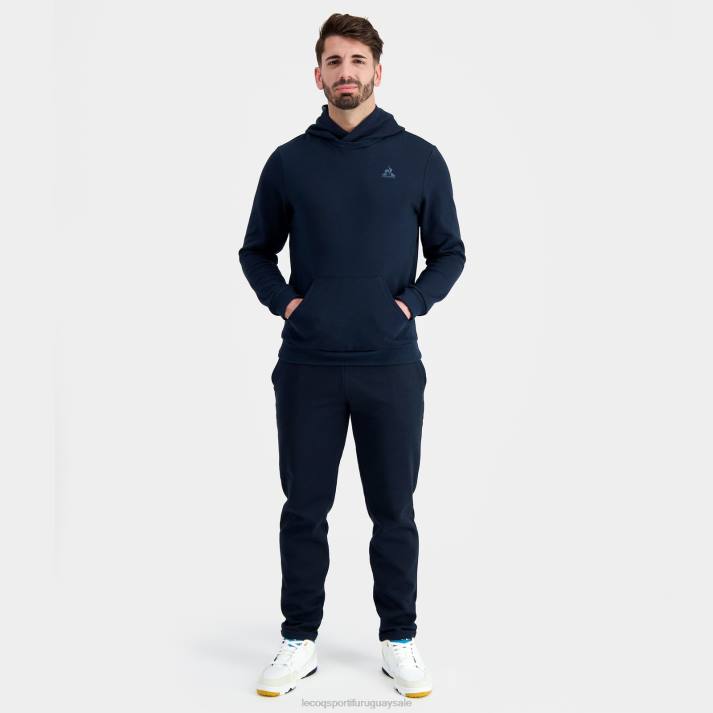 ropa XFVP11 hombres Le Coq Sportif sudadera con capucha azul