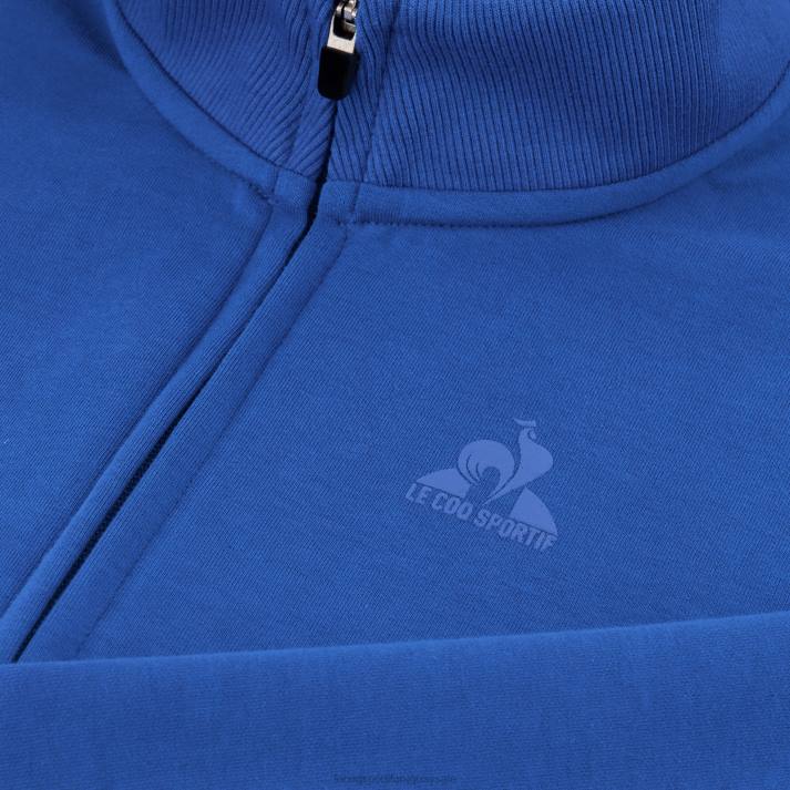 ropa XFVP12 hombres Le Coq Sportif sudadera con cremallera azul