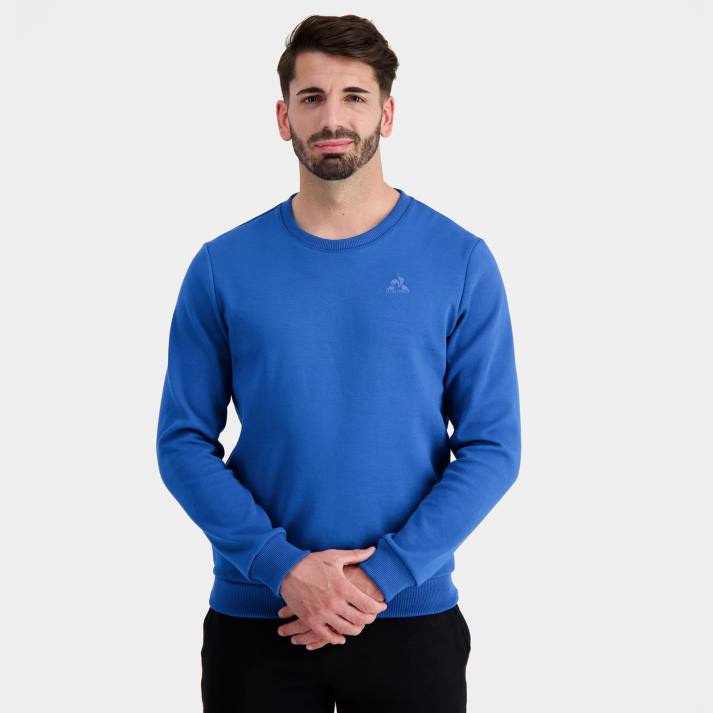 ropa XFVP13 hombres Le Coq Sportif sudadera azul
