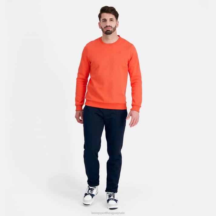 ropa XFVP14 hombres Le Coq Sportif sudadera naranja