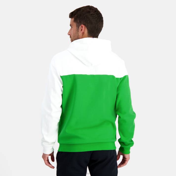 ropa XFVP17 hombres Le Coq Sportif sudadera con capucha verde