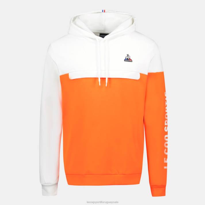 ropa XFVP18 hombres Le Coq Sportif sudadera con capucha naranja