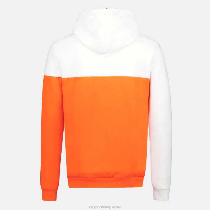ropa XFVP18 hombres Le Coq Sportif sudadera con capucha naranja