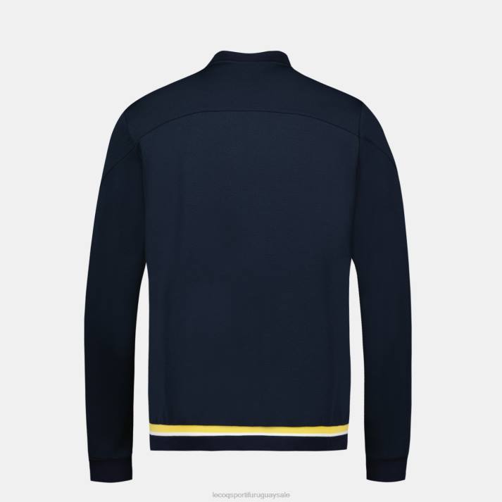 ropa XFVP19 hombres Le Coq Sportif sudadera con cremallera azul