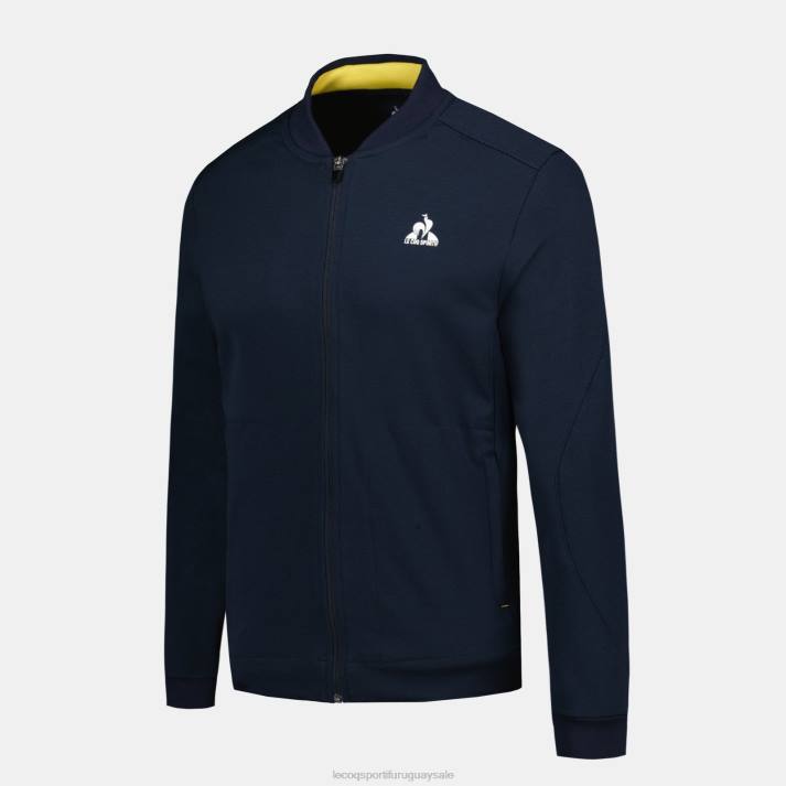 ropa XFVP19 hombres Le Coq Sportif sudadera con cremallera azul