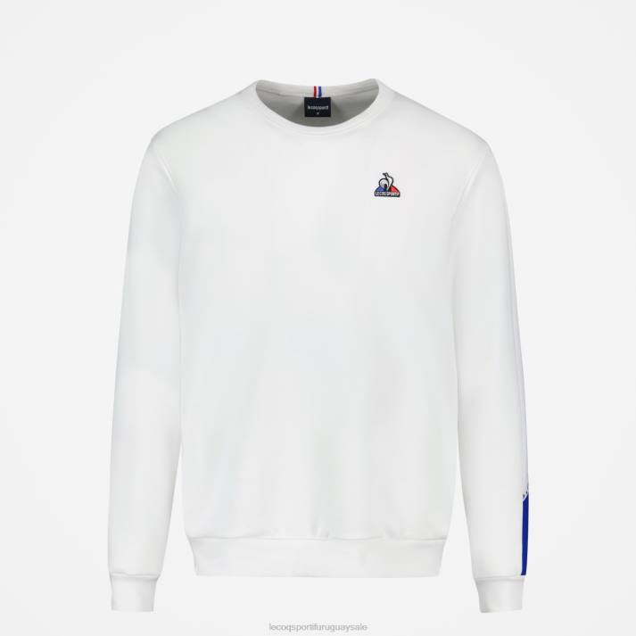 ropa XFVP1 hombres Le Coq Sportif sudadera blanca