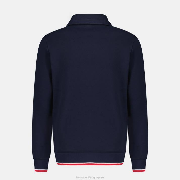 ropa XFVP431 hombres Le Coq Sportif sudadera con cremallera azul