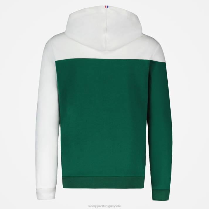ropa XFVP436 hombres Le Coq Sportif sudadera con capucha verde