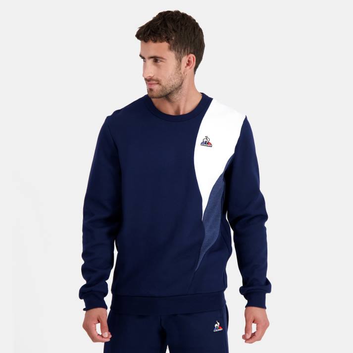 ropa XFVP452 hombres Le Coq Sportif sudadera azul