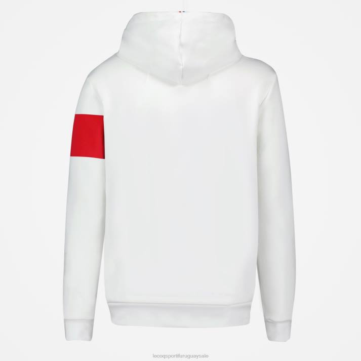 ropa XFVP454 hombres Le Coq Sportif sudadera con capucha blanca
