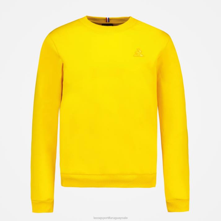 ropa XFVP464 hombres Le Coq Sportif sudadera amarilla