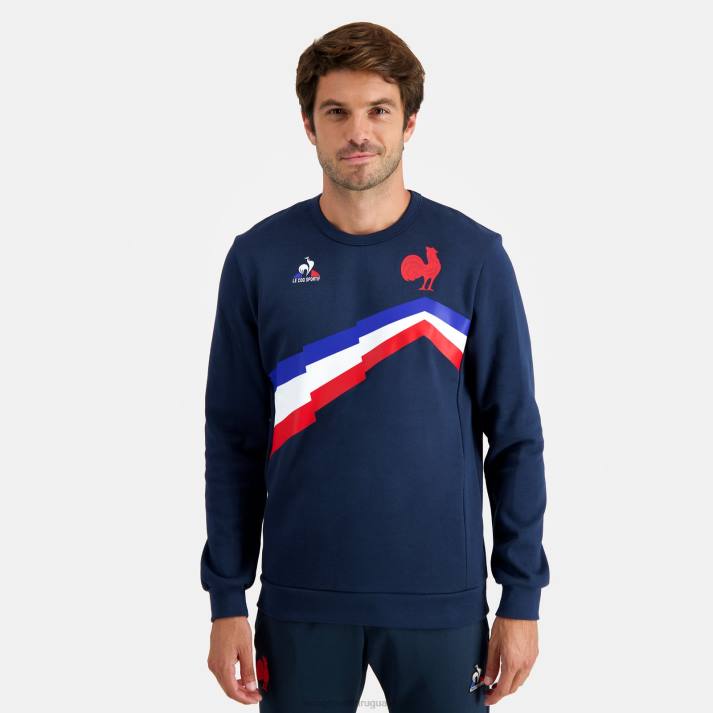ropa XFVP470 hombres Le Coq Sportif sudadera azul