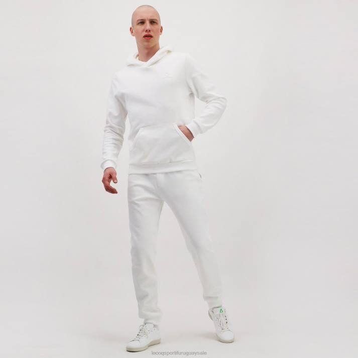 ropa XFVP495 hombres Le Coq Sportif sudadera con capucha blanca