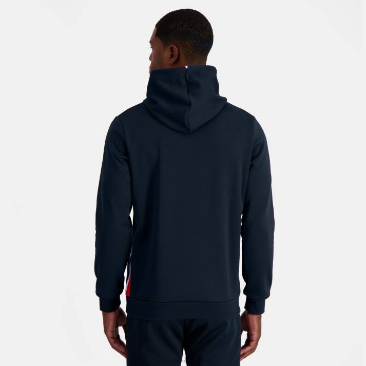 ropa XFVP4 hombres Le Coq Sportif sudadera con capucha azul