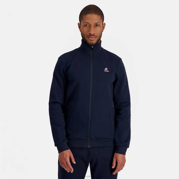 ropa XFVP50 hombres Le Coq Sportif sudadera con cremallera azul