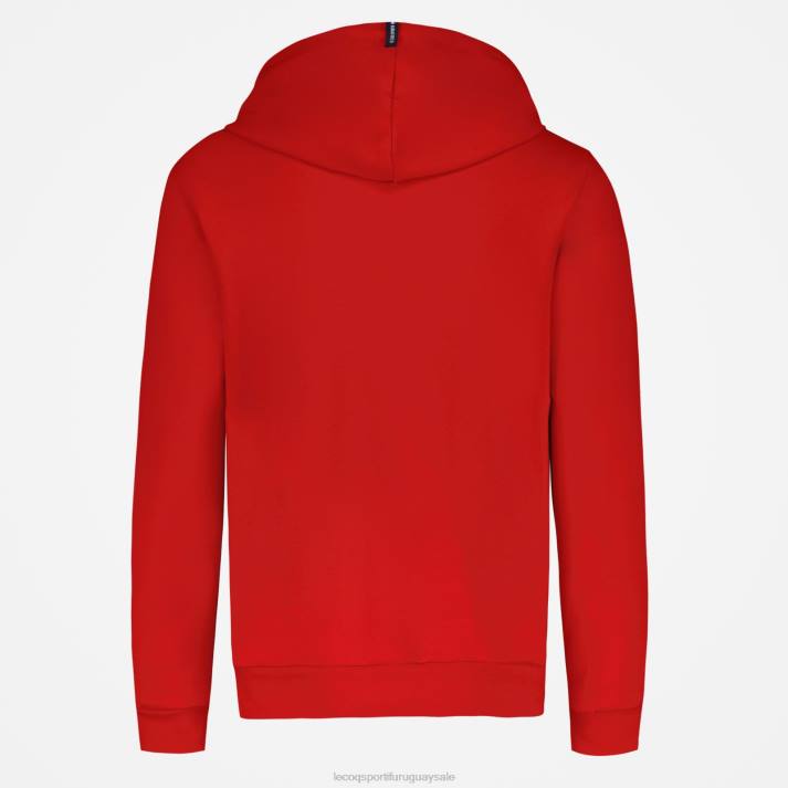 ropa XFVP59 hombres Le Coq Sportif sudadera con capucha roja