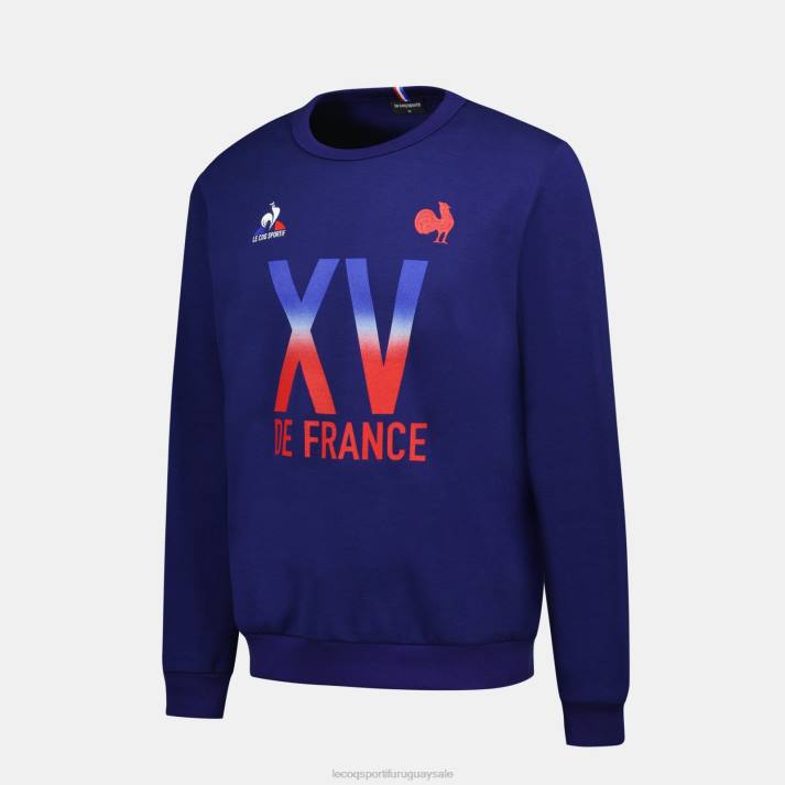 ropa XFVP5 hombres Le Coq Sportif Sudadera - xv de france blue