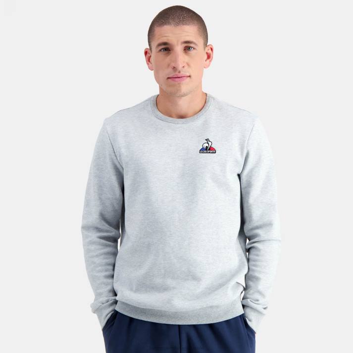 ropa XFVP60 hombres Le Coq Sportif sudadera gris