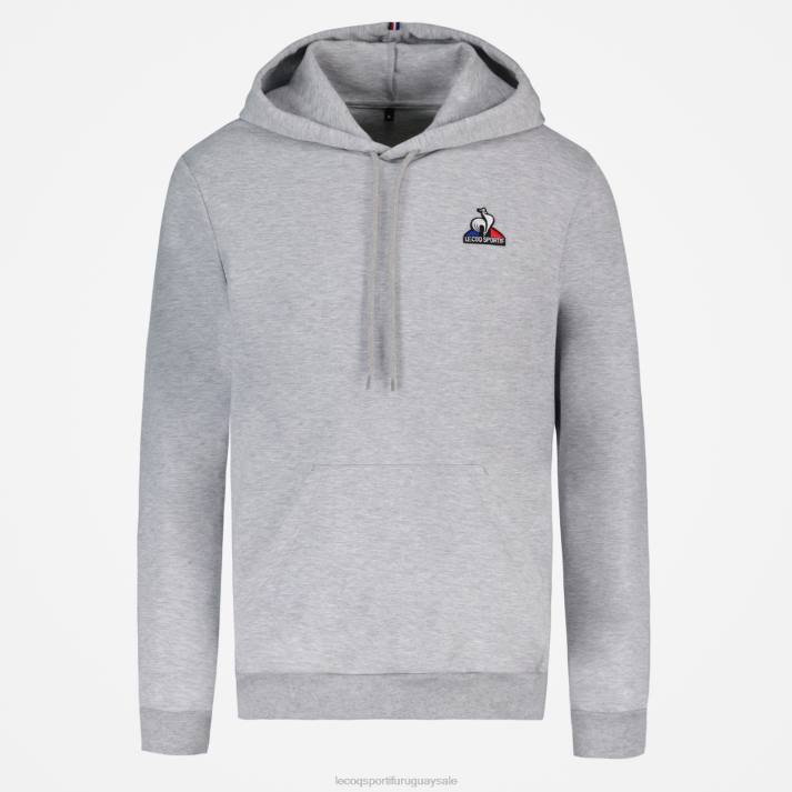 ropa XFVP63 hombres Le Coq Sportif sudadera con capucha gris