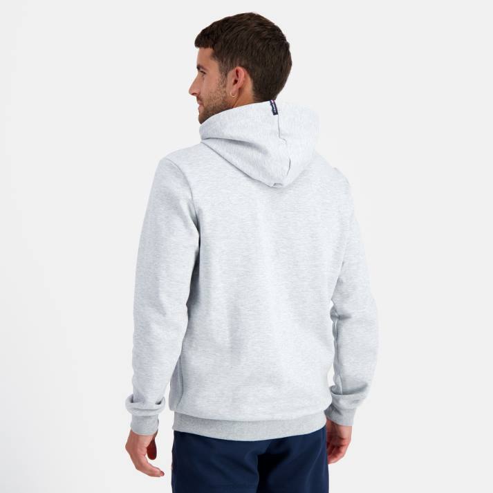 ropa XFVP63 hombres Le Coq Sportif sudadera con capucha gris