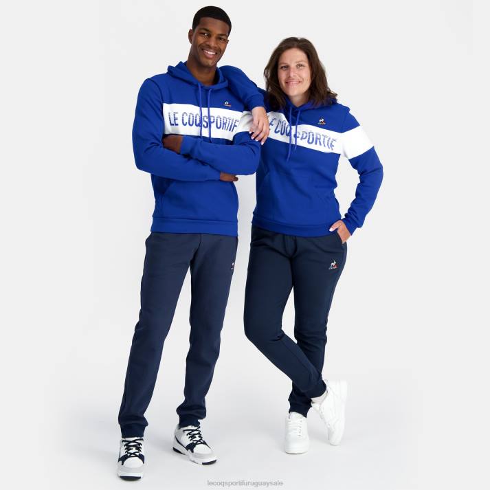 ropa XFVP6 hombres Le Coq Sportif sudadera con capucha azul