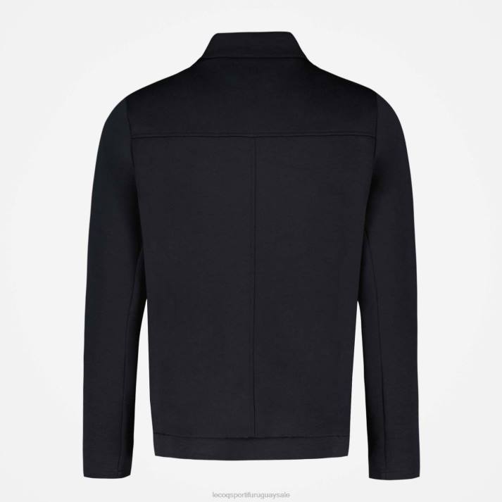 ropa XFVP73 hombres Le Coq Sportif chaqueta con cremallera negra