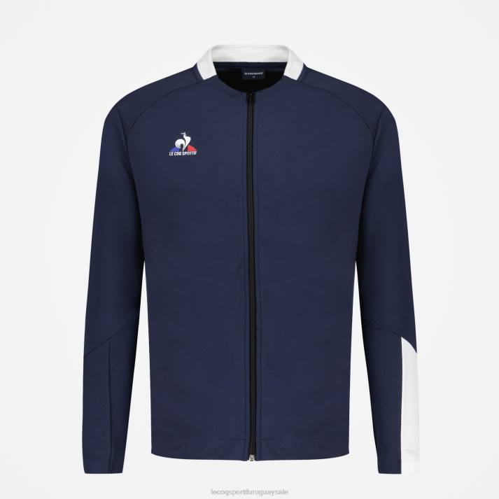 ropa XFVP74 hombres Le Coq Sportif sudadera con cremallera azul