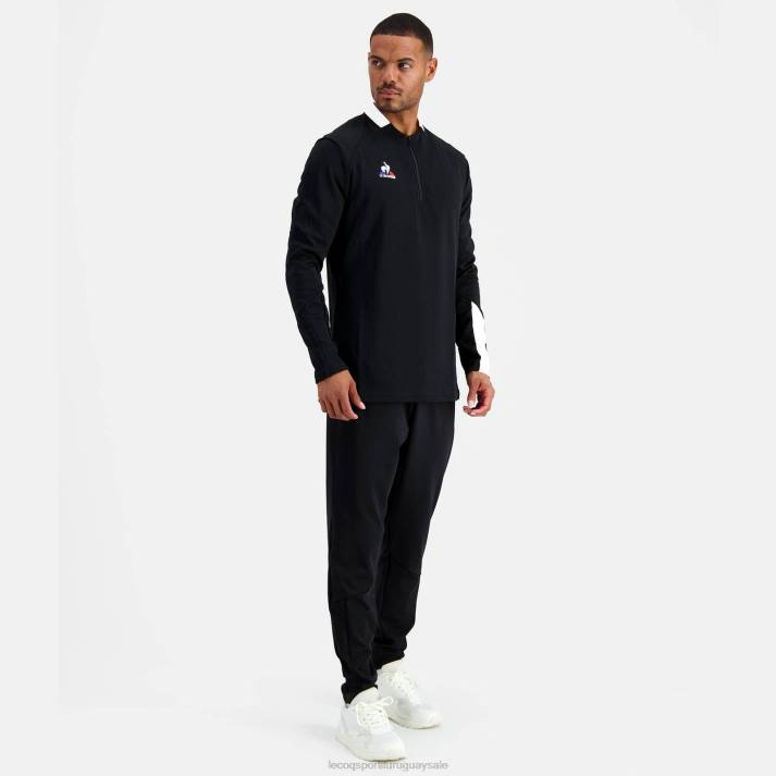 ropa XFVP76 hombres Le Coq Sportif sudadera negra