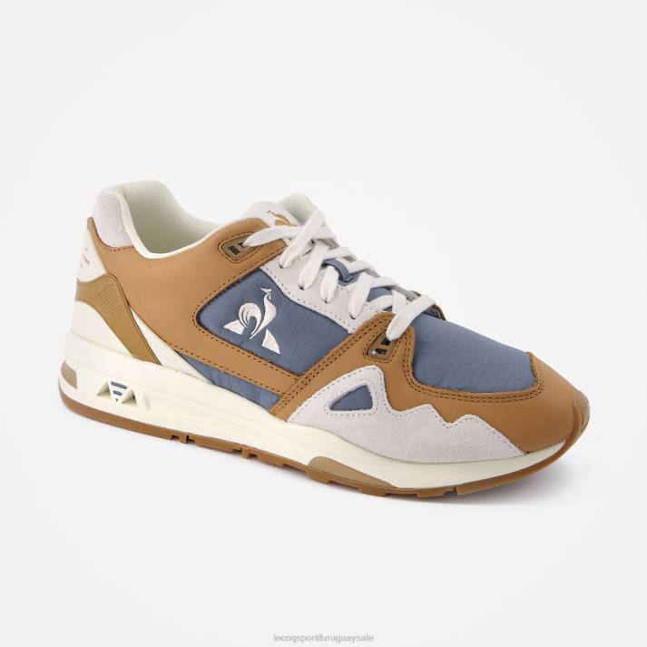 zapatos XFVP530 hombres Le Coq Sportif zapato lcs r1000 ripstop marrón