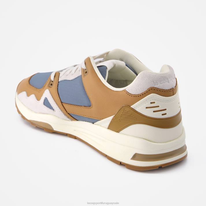 zapatos XFVP530 hombres Le Coq Sportif zapato lcs r1000 ripstop marrón