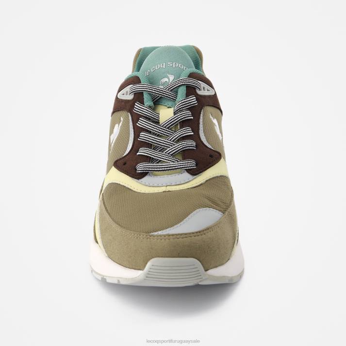 zapatos XFVP537 hombres Le Coq Sportif zapato lcs r1100 calle marrón