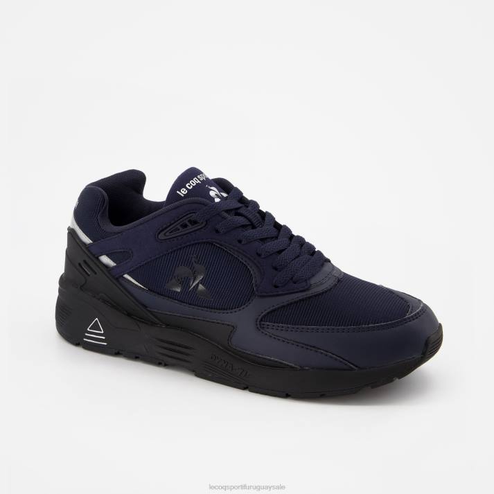 zapatos XFVP542 hombres Le Coq Sportif zapato lcs r1100 suela negra azul