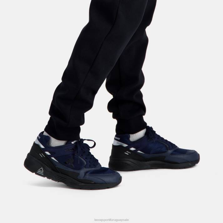 zapatos XFVP542 hombres Le Coq Sportif zapato lcs r1100 suela negra azul