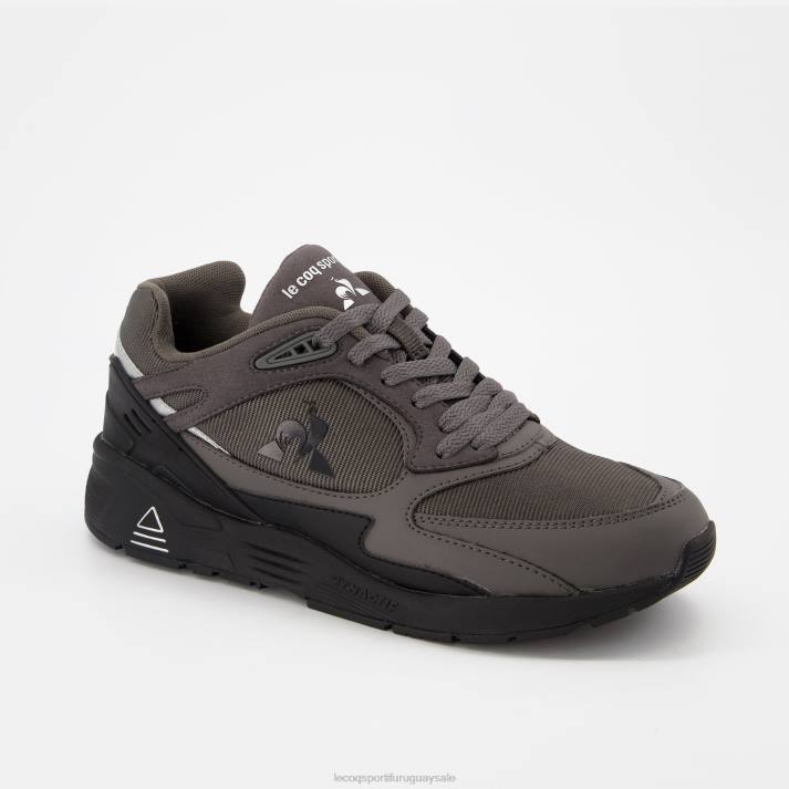 zapatos XFVP543 hombres Le Coq Sportif zapato lcs r1100 suela negra gris