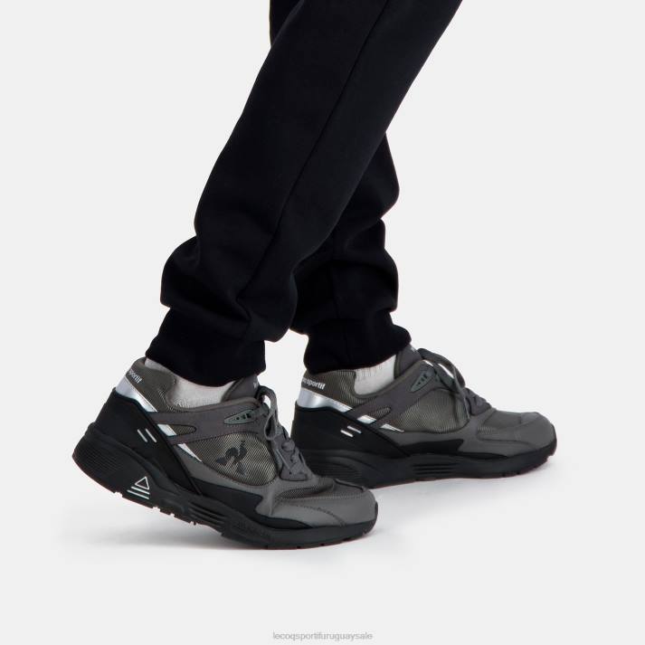 zapatos XFVP543 hombres Le Coq Sportif zapato lcs r1100 suela negra gris